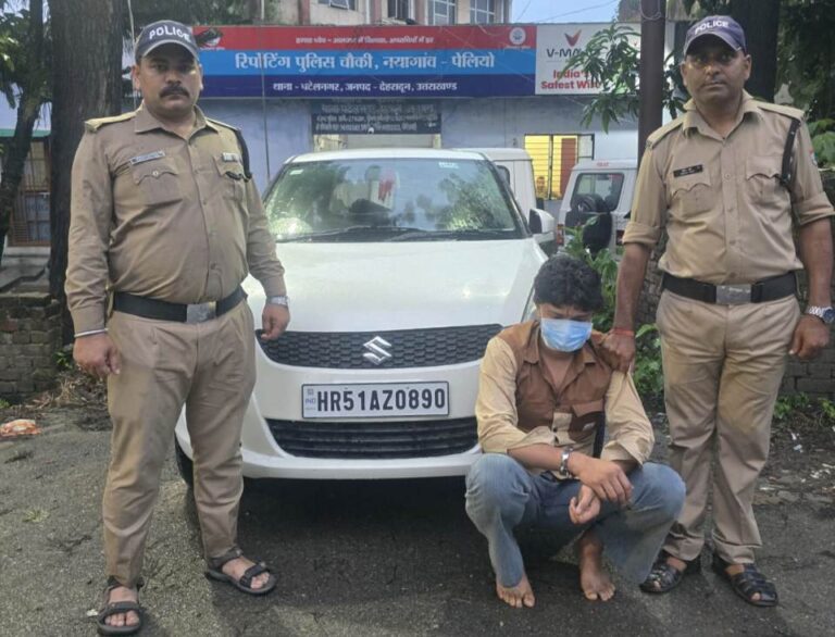 Firing:- पटेलनगर में दो पक्षों के बीच फायरिंग, युवक घायल, कार सवार आरोपी को पुलिस ने पकड़ा